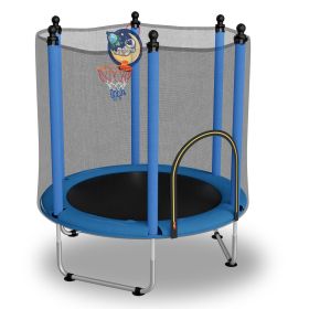 120CM TRAMPOLINE OUTSIDE SAFETY NET WITH BASKETBALL HOOP