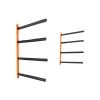 VEVOR Wall Kayak Storage Rack, 4-Capacity Wall Mounted Kayak Holders for Kayak Canoe Paddle Board, Kayak Storage Hooks with Adjustable Padded Arms