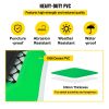VEVOR Inflatable Water Trampoline 10ft , Round Inflatable Water Bouncer with Yellow Slide and 4-Step Ladder