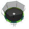 YC 14FT Recreational Trampolines with Enclosure for Kids and Adults with Patented Fiberglass Curved Poles Pumpkin -Green