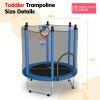 120CM TRAMPOLINE OUTSIDE SAFETY NET WITH BASKETBALL HOOP