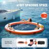 VEVOR Inflatable Floating Dock Ã¸10FT Water Dock Platform with Ã¸8FT Mesh Pool