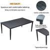 7-Piece Outdoor Patio Aluminum Furniture, Modern Dining Set