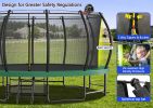 15FT Trampoline with Basketball Hoop - Recreational Trampolines with Ladder ,Shoe Bag and Galvanized Anti-Rust Coating