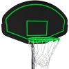 16FT Trampoline for Adults & Kids with Basketball Hoop, Outdoor Trampolines w/Ladder and Safety Enclosure Net for Kids and Adults
