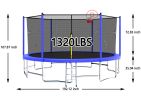 16FT Trampoline with Balance Bar & Basketball Hoop&Ball, 1.5MM Thickened Recreational Trampoline for Adults & Kids